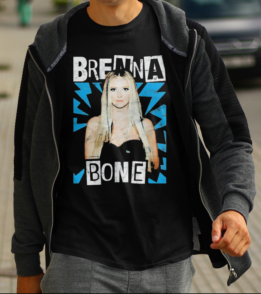 Brenna Bone Lightning Vintage Blue T-Shirt