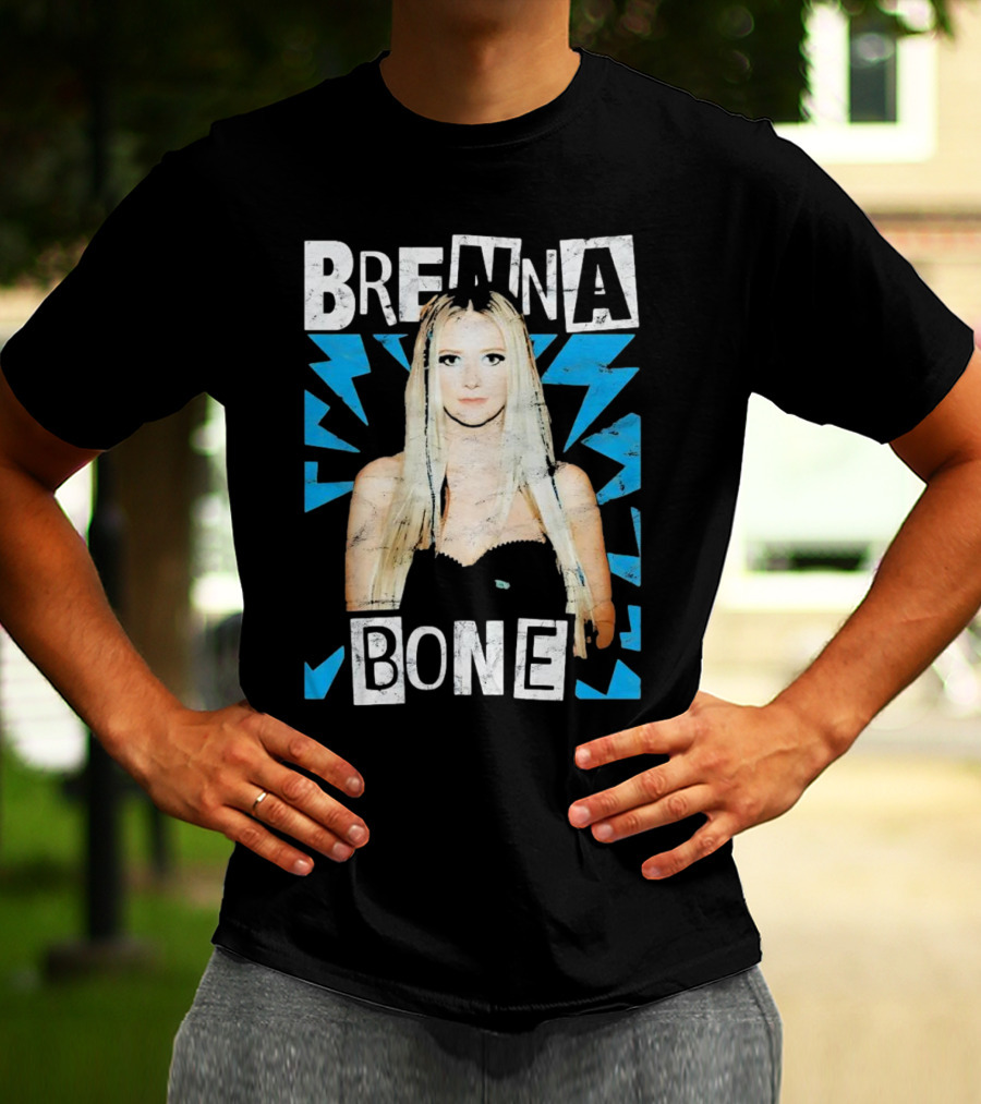 Brenna Bone Lightning Vintage Blue T-Shirt