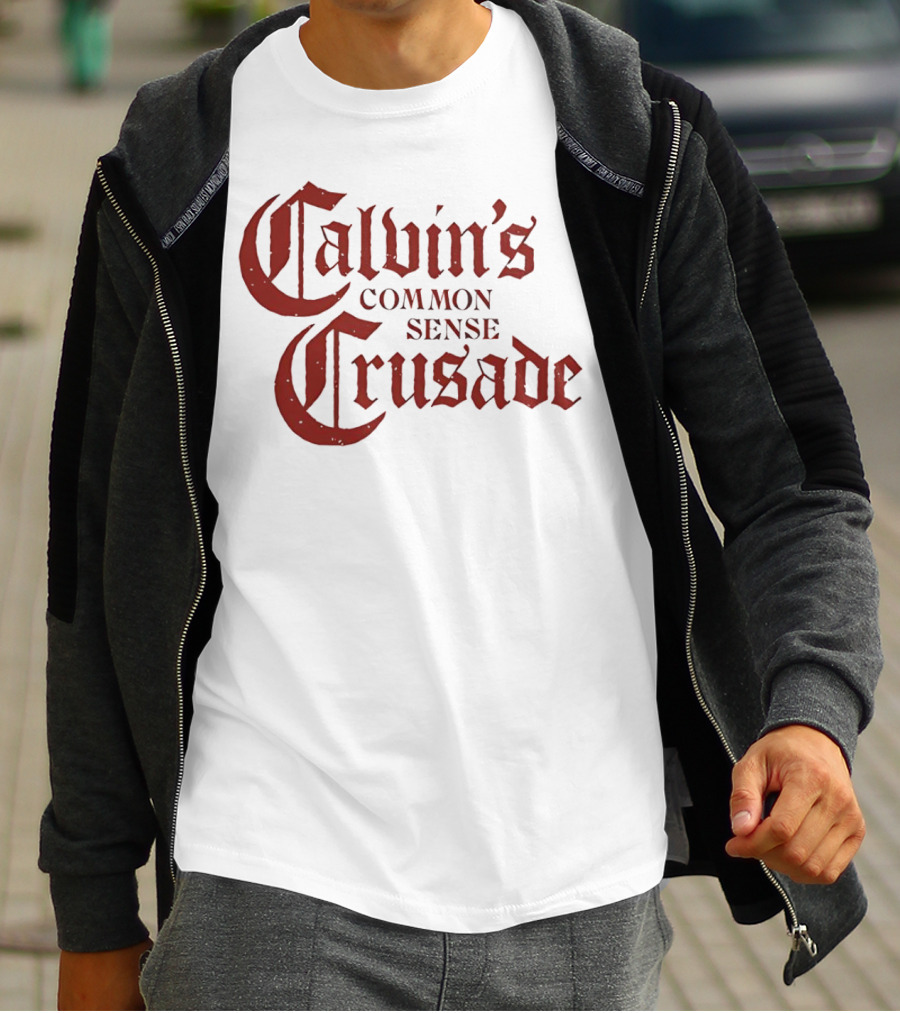 Calvin's Common Sense Crusade Gothic T-Shirt
