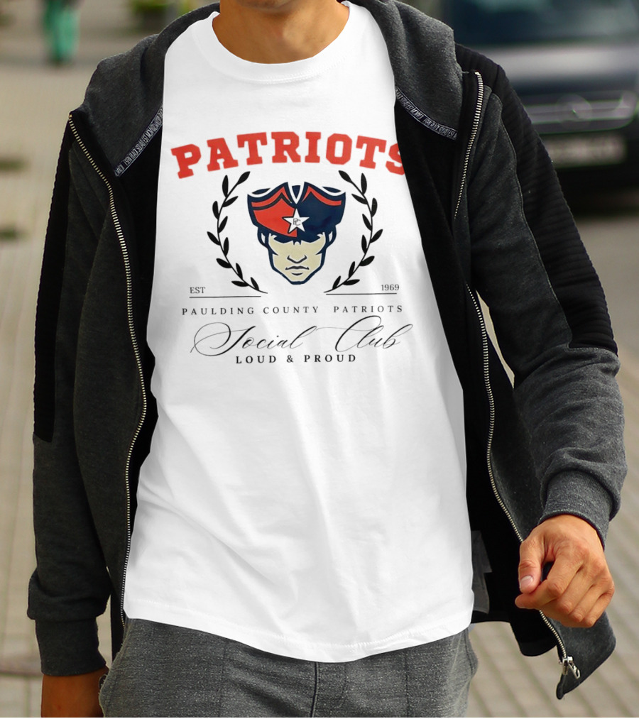 Patriots Paulding County Social Club Loud And Proud Est 1969 T-Shirt