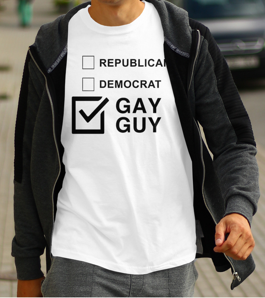Republican Democrat Gay Guy Checkboxes T-Shirt