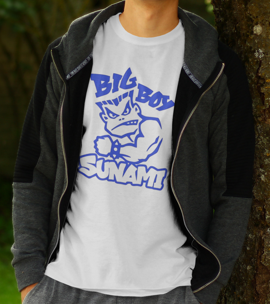 Big Boy Sunami Punching Character T-Shirt