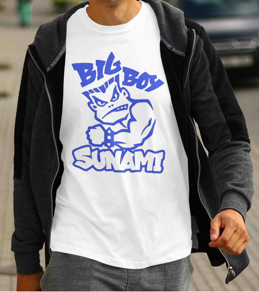 Big Boy Sunami Punching Character T-Shirt