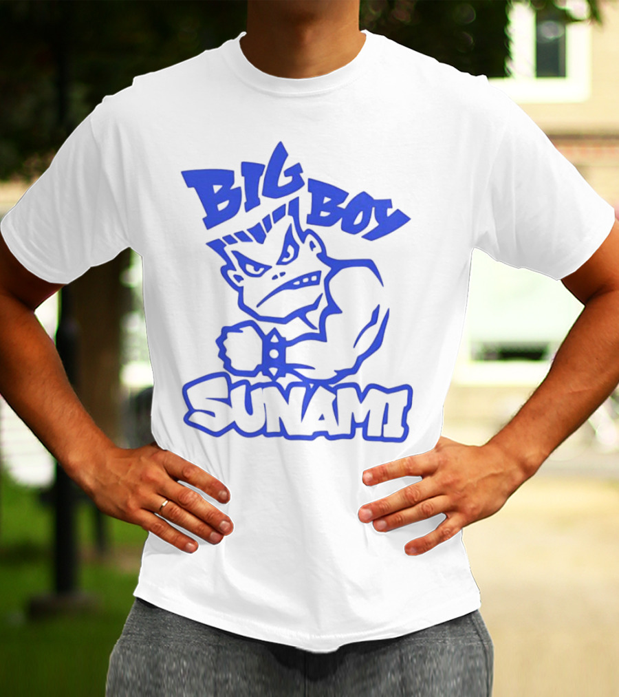 Big Boy Sunami Punching Character T-Shirt