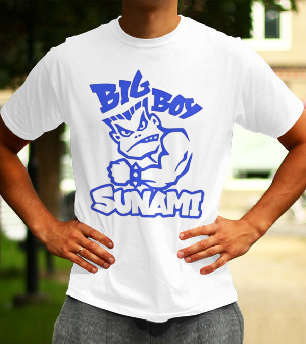 Big Boy Sunami Punching Character T-Shirt