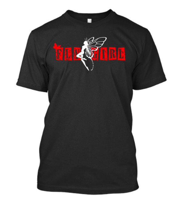 Beeztrapkotm Fly Girl Black Queen Fairy Wings T-Shirt