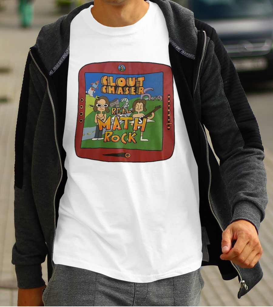 Clout Chaser Real Math Rock Cartoon TV Style Adventure T-Shirt