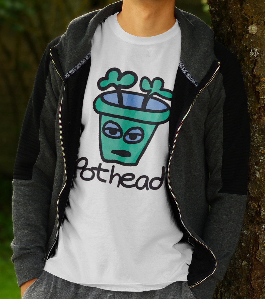 For The Homies Pothead Plant Cartoon T-Shirt