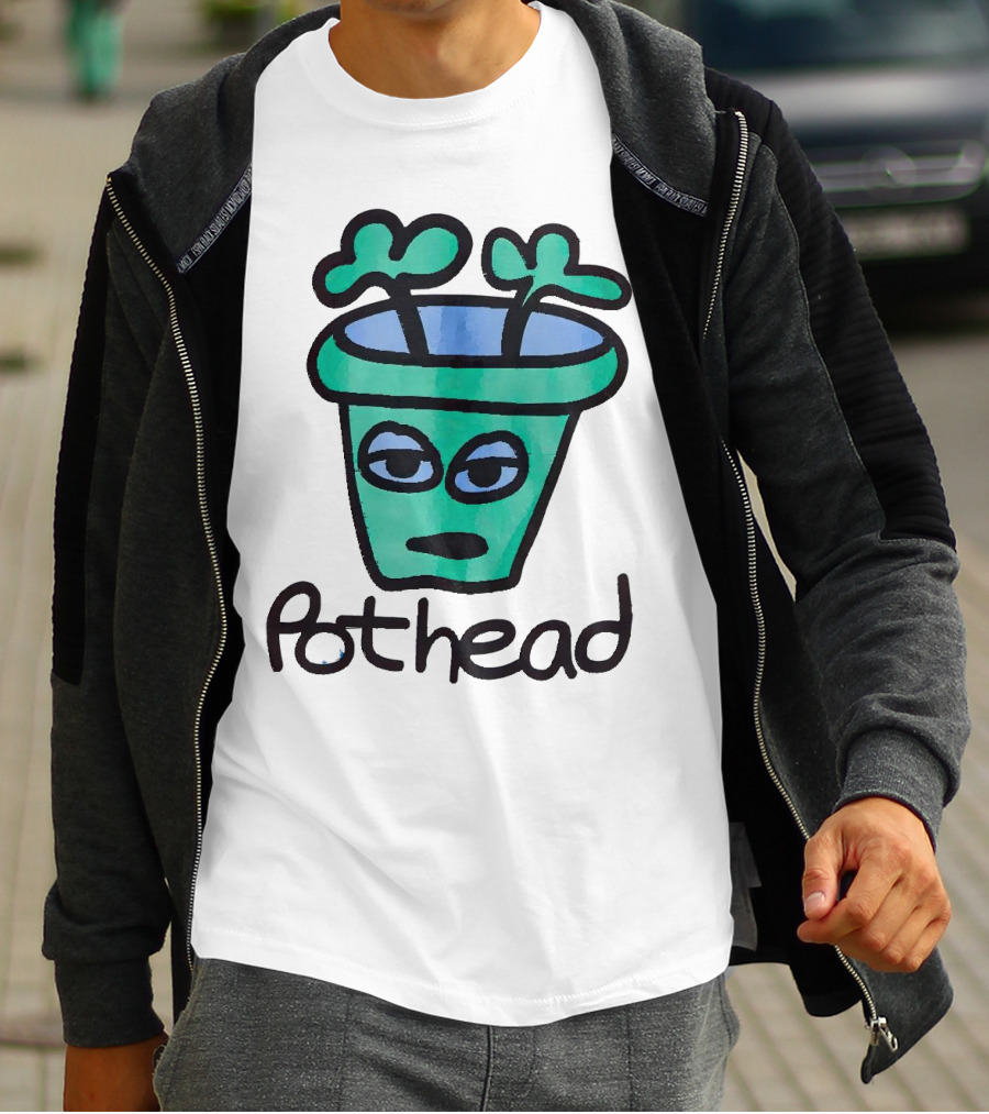 For The Homies Pothead Plant Cartoon T-Shirt