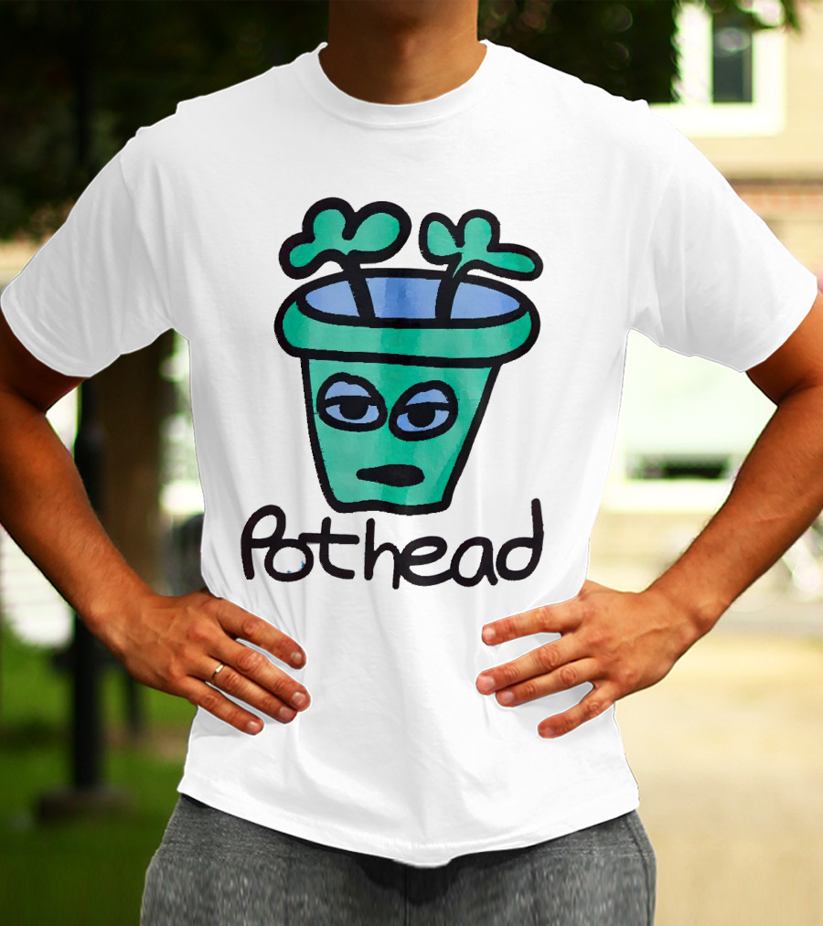 For The Homies Pothead Plant Cartoon T-Shirt