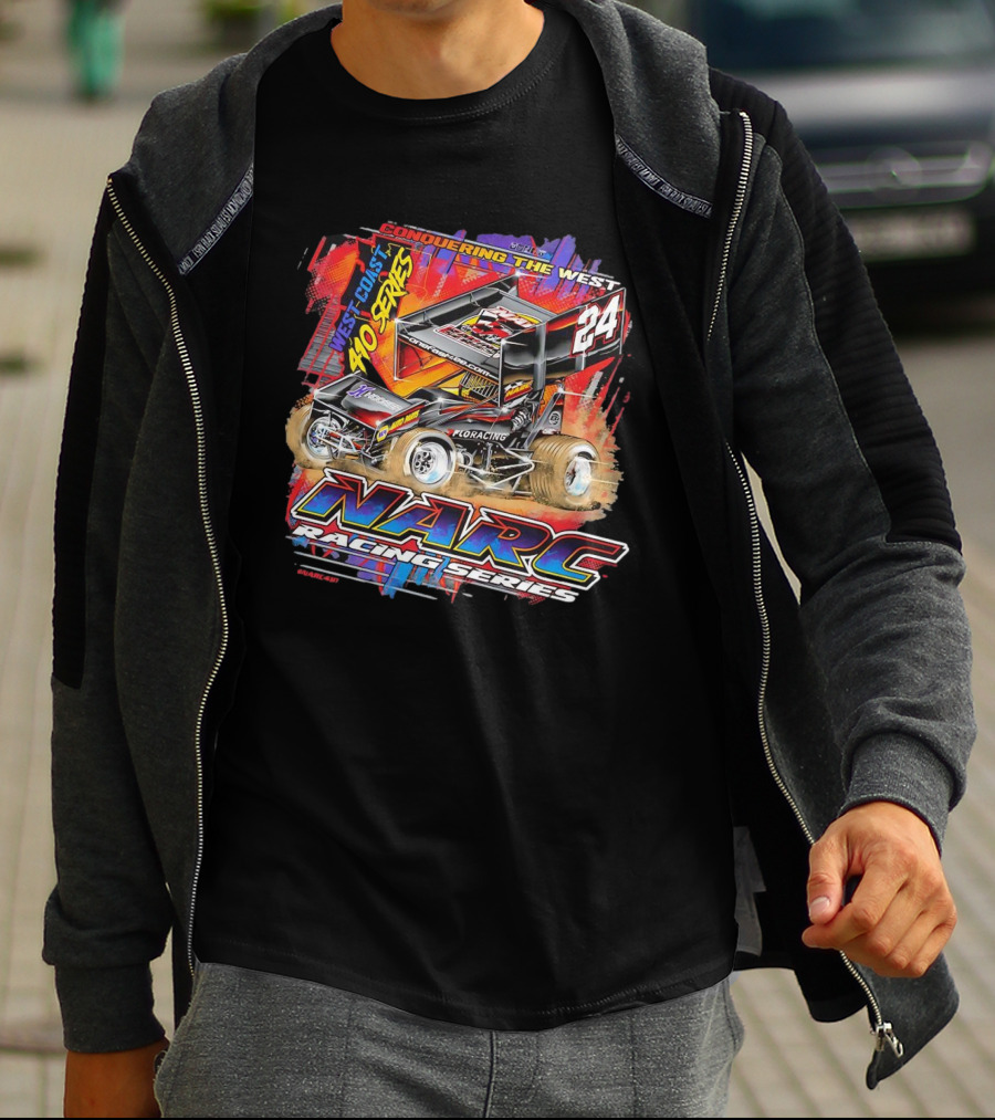 Conquering The West Coast 410 Series NARC Racing Series 24 T-Shirt