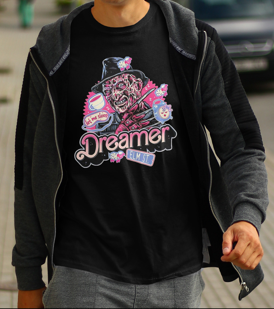 Freddy Krueger Dreamer Let Me Sleep Elm St T-Shirt