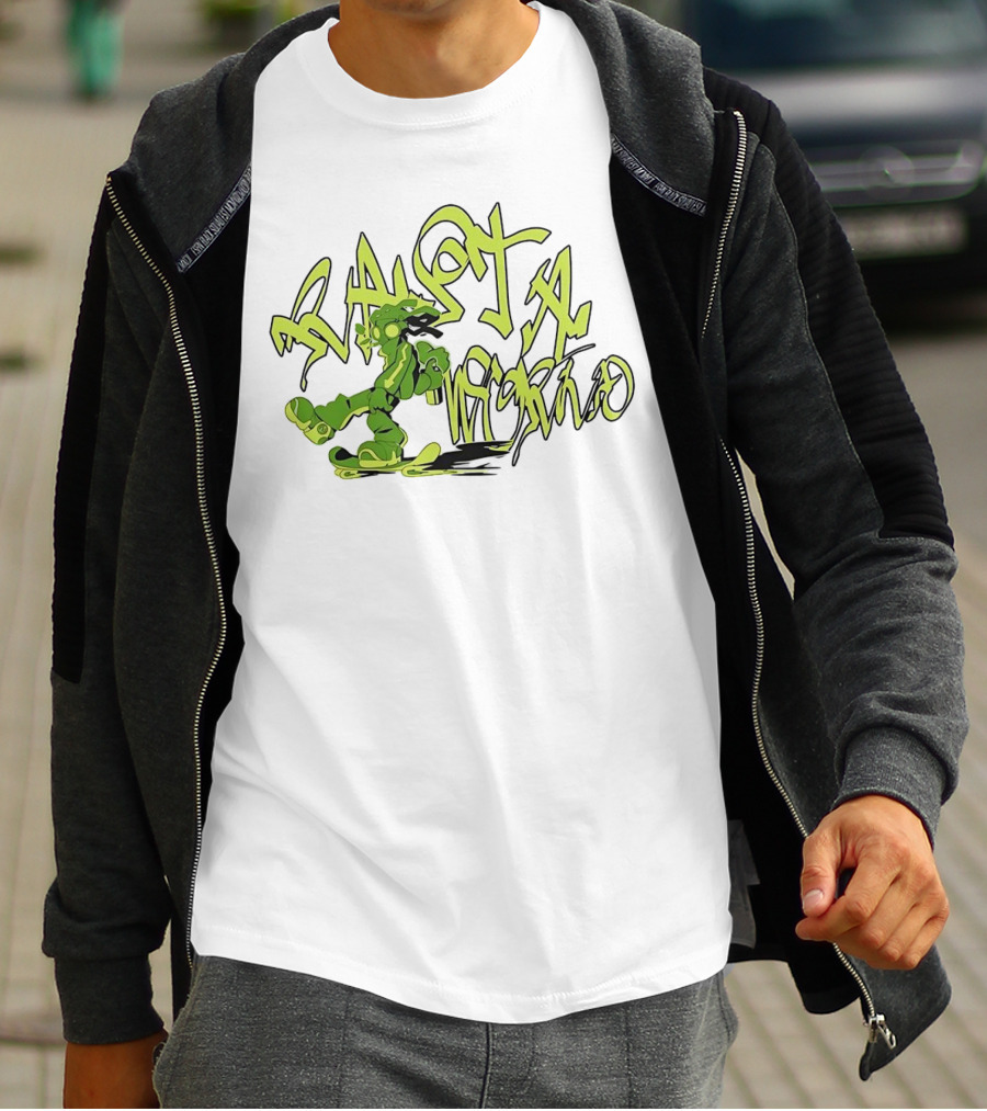 Gum Studio Rasta World Graffiti Style Green Character T-Shirt