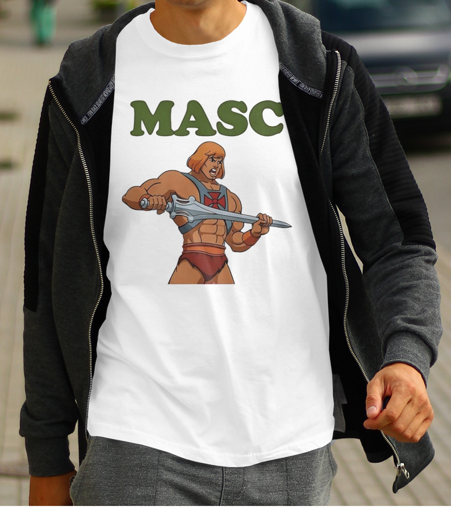 MASC He-Man Comic Character T-Shirt