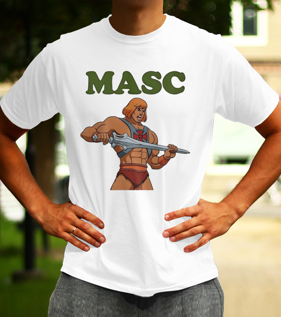 MASC He-Man Comic Character T-Shirt