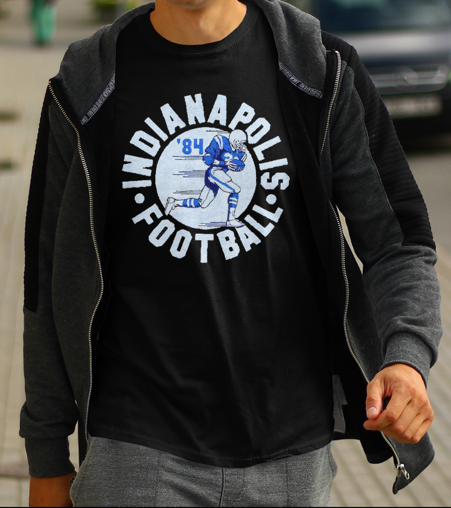 Indianapolis Football 1984 Vintage Blue And White Player T-Shirt