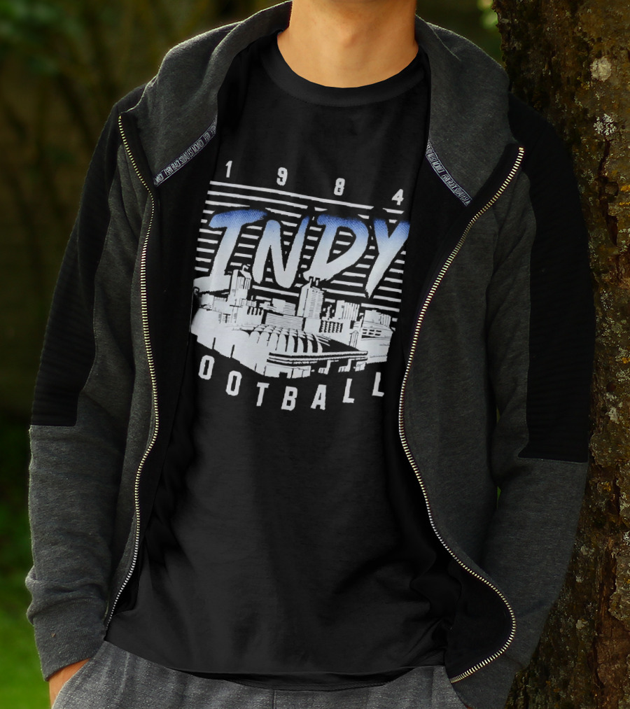 1984 Indy Football Skyline T-Shirt