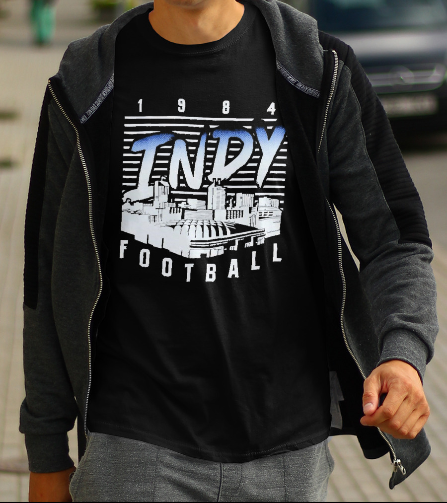 1984 Indy Football Skyline T-Shirt