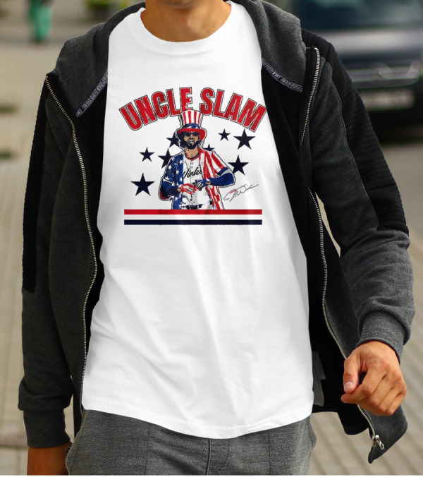 UNCLE SLAM Jesse Winker Signature Patriotic T-Shirt