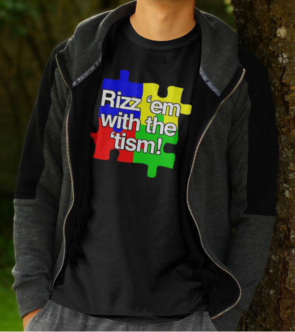 Rizz 'em With The ’Tism Puzzle Pieces T-Shirt