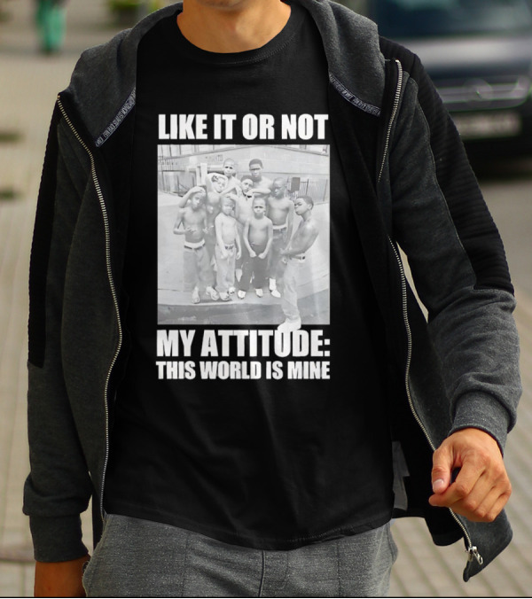LIKE IT OR NOT MY ATTITUDE THIS WORLD IS MINE T-Shirt