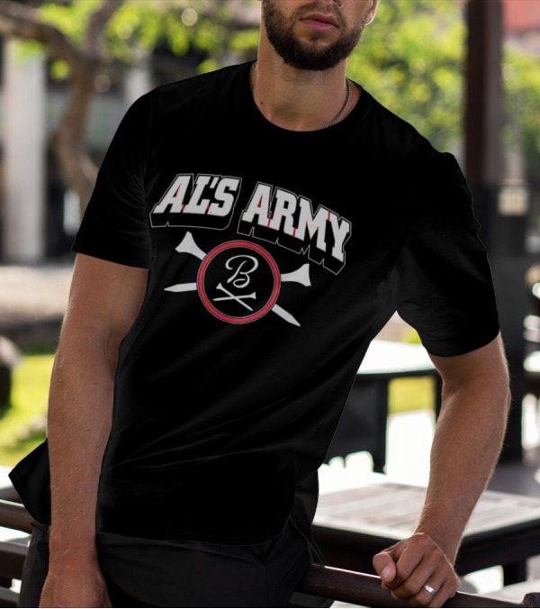AL'S ARMY B With Crossed Bats Baseball T-Shirt