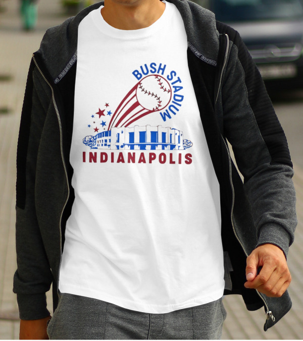 Bush Stadium Indianapolis Baseball T-Shirt