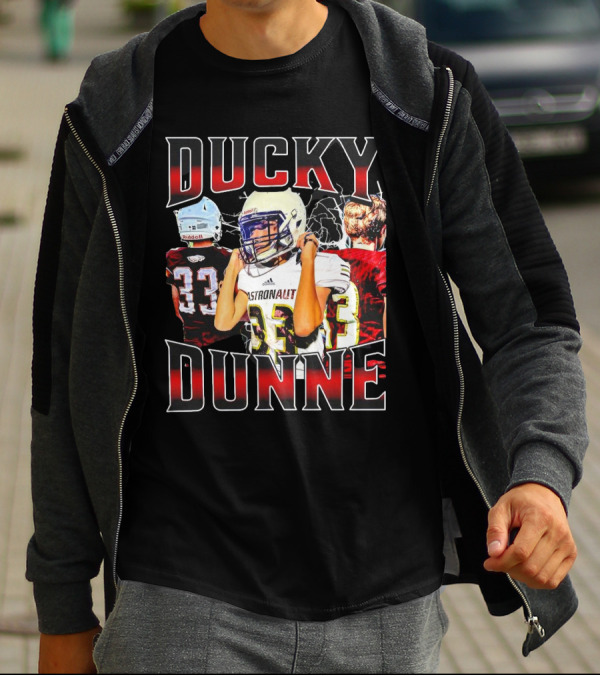 Ducky Dunne Astronaut 33 Football Player T-Shirt