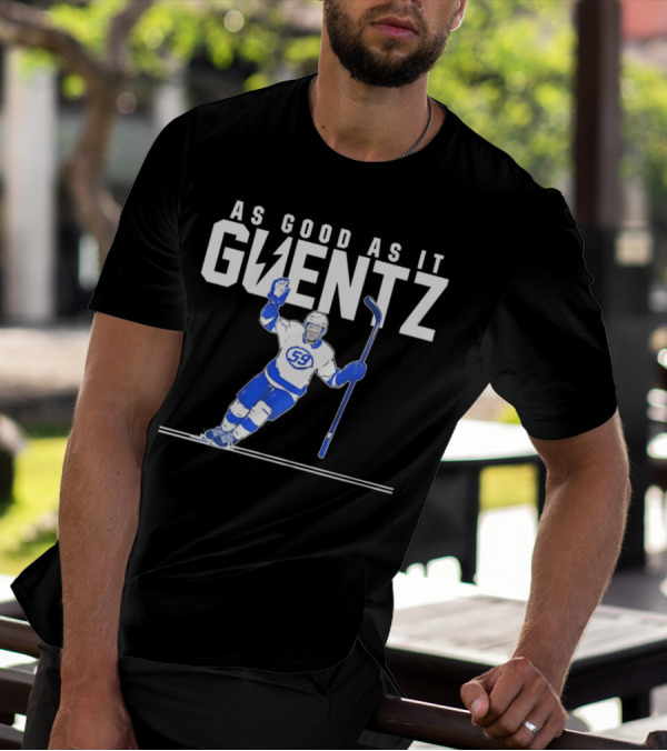 As Good As It Guentz 59 Tampa Bay Lightning Jake Guentzel Hockey Player T-Shirt