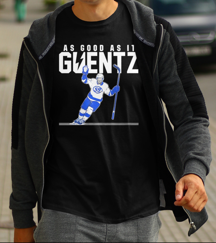 As Good As It Guentz 59 Tampa Bay Lightning Jake Guentzel Hockey Player T-Shirt