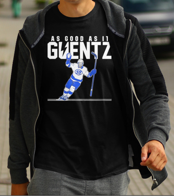 As Good As It Guentz 59 Tampa Bay Lightning Jake Guentzel Hockey Player T-Shirt