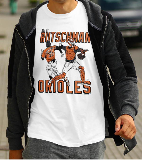 Adley Rutschman Baltimore Orioles #35 MLB Catcher T-Shirt