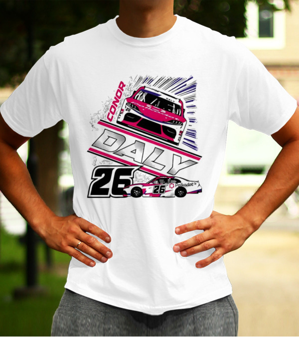 Conor Daly 26 Polkadot Racing Car T-Shirt