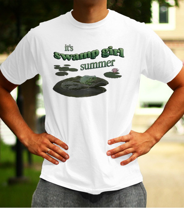 It's Swamp Girl Summer Frog Lily Pads Blossom T-Shirt