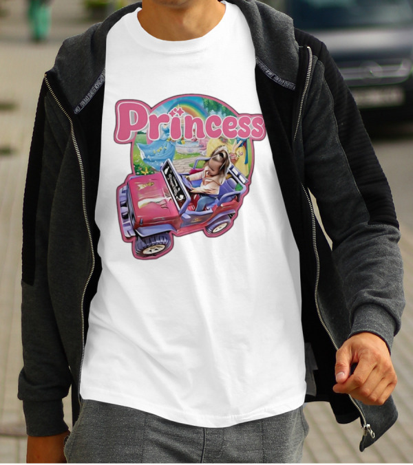 Princess Rainbow Fantasy Adventure Kids Jeep T-Shirt