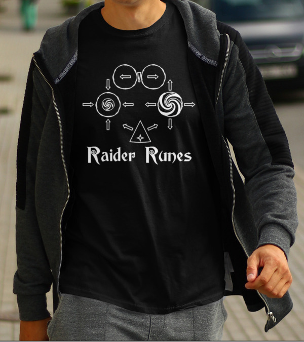 Raider Runes Circular Symbols And Arrows T-Shirt