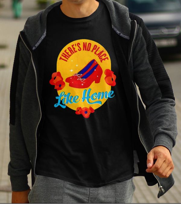 There's No Place Like Home Red Shoes Vintage T-Shirt