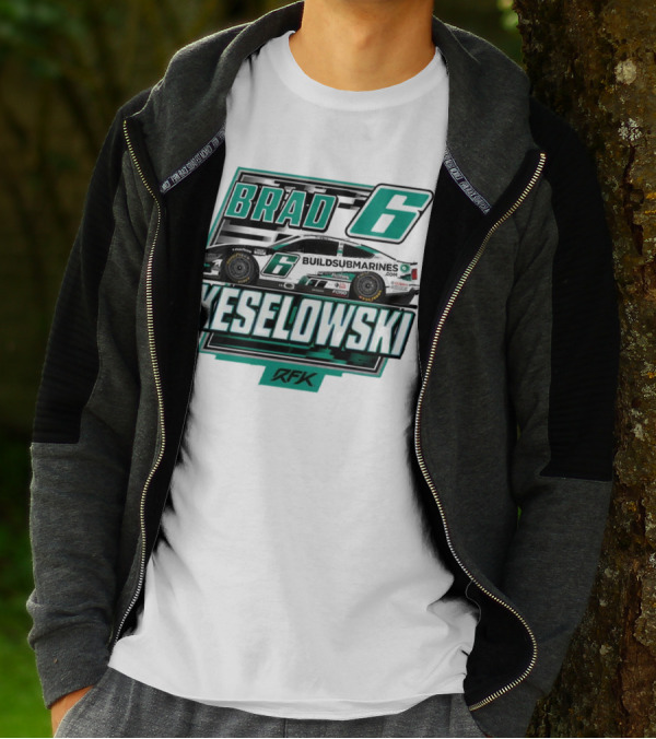 Brad Keselowski Buildsubmarines RFK Racing Number 6 Nascar Cup Series T-Shirt