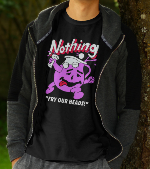 Nothing Fry Our Heads Purple Pitcher Character T-Shirt