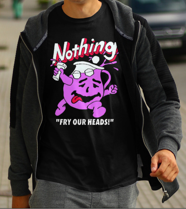 Nothing Fry Our Heads Purple Pitcher Character T-Shirt