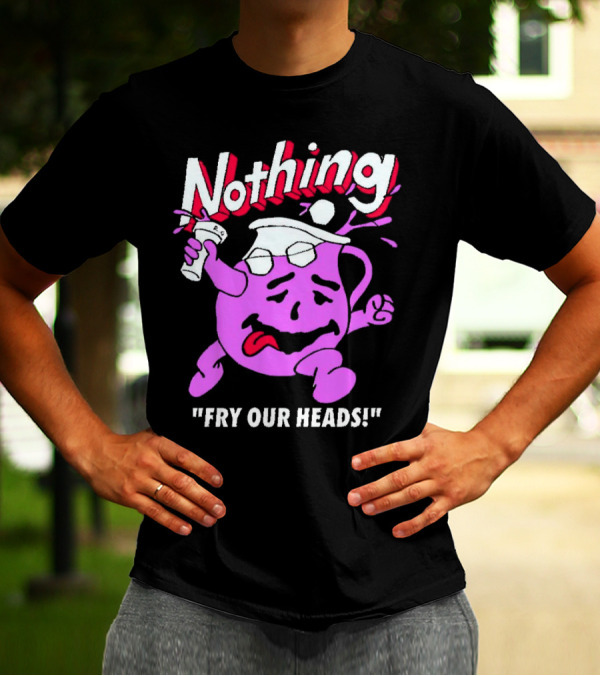 Nothing Fry Our Heads Purple Pitcher Character T-Shirt
