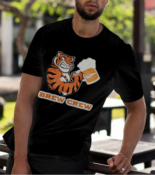 Bengals Brews Brew Crew Tiger Beer Mug T-Shirt