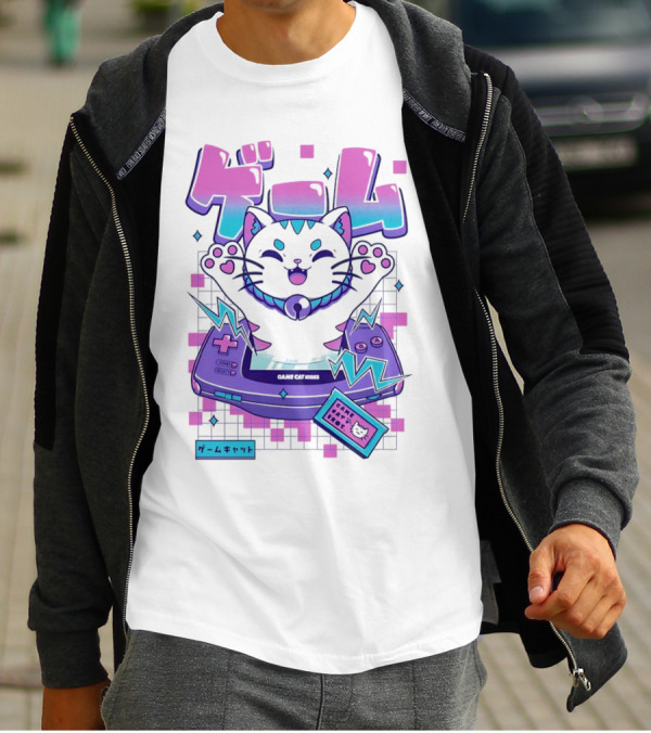 Game Cat Advance Yuri Santos Pereira ゲームキャット T-Shirt