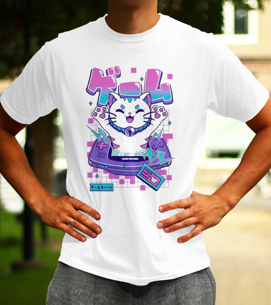 Game Cat Advance Yuri Santos Pereira ゲームキャット T-Shirt