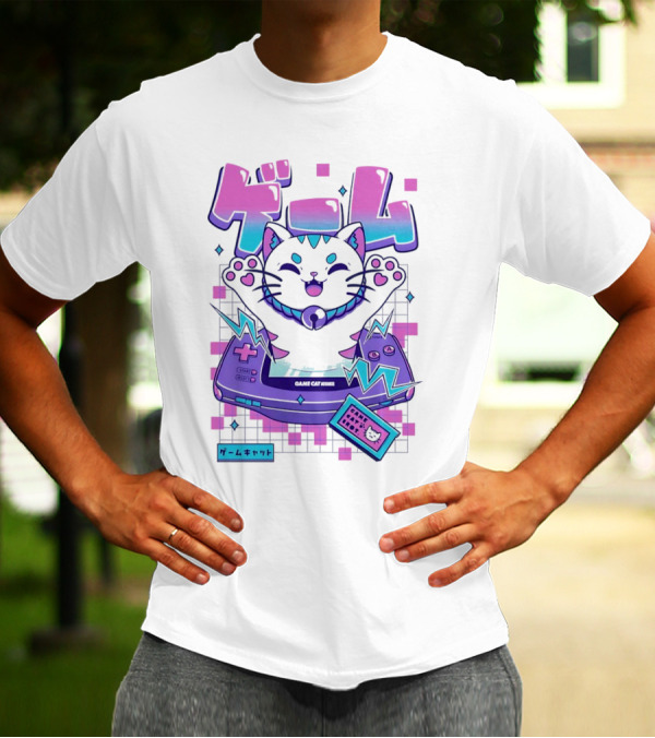 Game Cat Advance Yuri Santos Pereira ゲームキャット T-Shirt