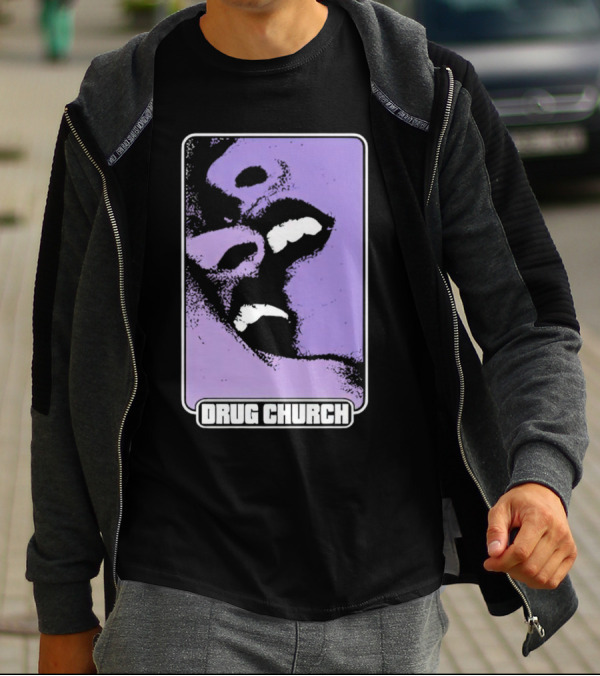 Drug Church Purple Lips Pure Noise T-Shirt
