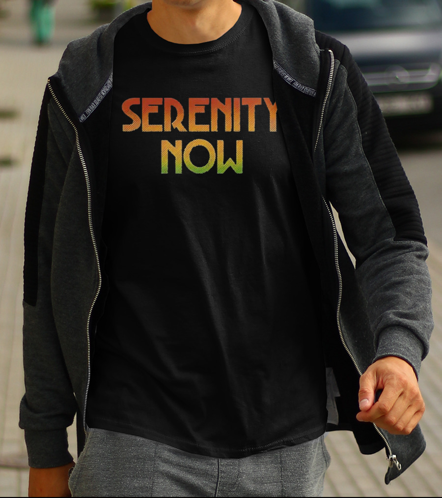 Serenity Now Seinfeld Quote Retro Gradient T-Shirt