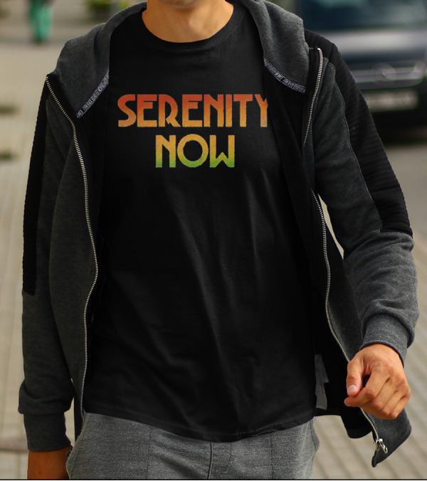 Serenity Now Seinfeld Quote Retro Gradient T-Shirt