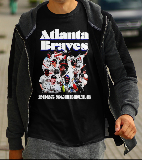 Atlanta Braves 2025 Schedule Team Players T-Shirt