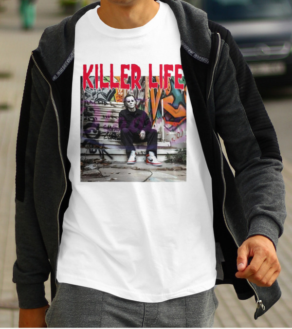Michael Myers Killer Life Halloween Graffiti Steps T-Shirt